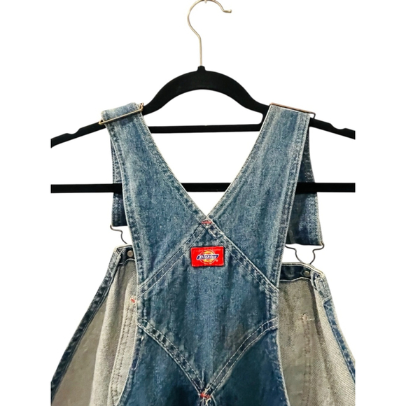Dickies NWT Vintage 2007 Bib Overall Men Size 44x32 Denim Carpenter Relaxed Y2K - Picture 7 of 8